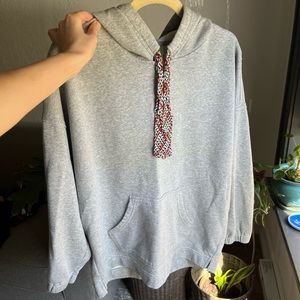 Free People oversized gray sweatshirt